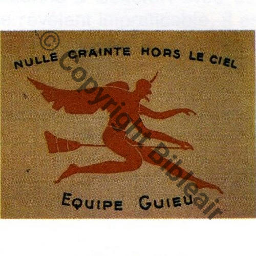 Grpt SAVOIE..  Centre ANCELLE Eqp  GUIEUX (CNE) Papier lettre Pas Insigne metal Sc.S&T
